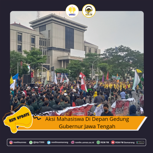 11 Tuntutan Demo Mahasiswa di Depan Gedung Gubernur Jateng