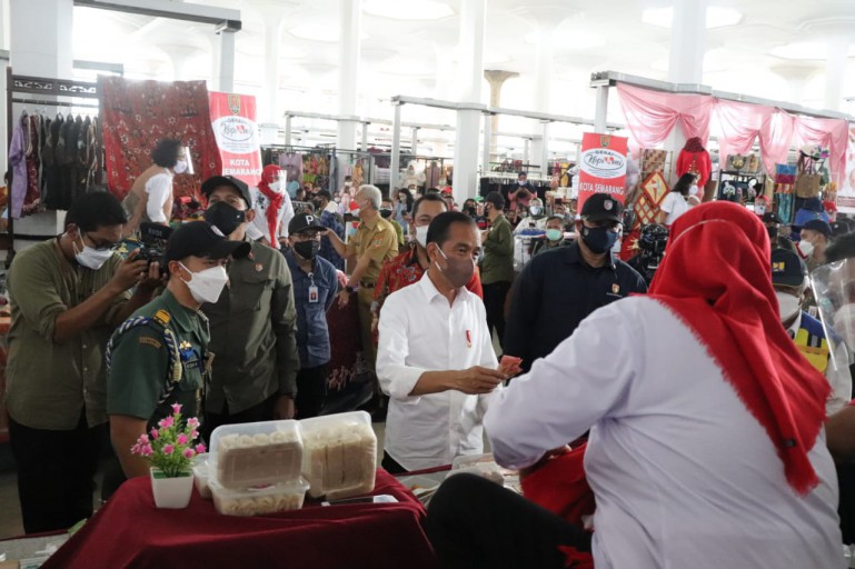Presiden Joko Widodo Meresmikan Pasar Johar Semarang